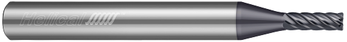 6 FL - Corner Radius - 0.0938" Cutter DIA x 0.2500" (1/4) Shank DIA x 0.0100" Radius x 0.2813" LOC x 2.5000" (2-1/2) OAL - APLUS Coated  HELICAL  SKU HELSO1-89504