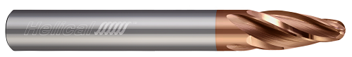 4 FL - Oval - 0.1875" (3/16) Cutter DIA x 0.1875" (3/16) Shank DIA x 0.4130" LOC x 3.0000" (3) OAL - TPLUS Coated  HELICAL  SKU HELSO1-89102