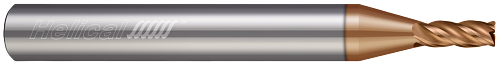 4 FL - Corner Radius - 4.000 mm Cutter DIA x 6.000 mm Shank DIA x 0.500 mm Radius x 6.000 mm LOC x 63.000 mm OAL - TPLUS Coated  HELICAL  SKU HELSO1-89754