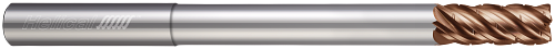 5 FL - Corner Radius - 0.7500" (3/4) Cutter DIA x 0.7500" (3/4) Shank DIA x 0.0300" Radius x 1.0000" (1) LOC x 6.0000" (6) OAL x 3.3750" (3-3/8) Reach - TPLUS Coated, 89283  HELICAL  SKU HELSO1-89283