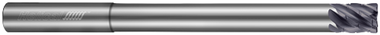 6 FL - Corner Radius - 0.2500" (1/4) Cutter DIA x 0.2500" (1/4) Shank DIA x 0.0200" Radius x 0.3750" (3/8) LOC x 4.0000" (4) OAL x 2.1250" (2-1/8) Reach - APLUS Coated, 89288  HELICAL  SKU HELSO1-89288