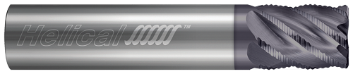 6 FL - Corner Radius - 0.7500" (3/4) Cutter DIA x 0.7500" (3/4) Shank DIA x 0.0600" Radius x 1.6250" (1-5/8) LOC x 4.0000" (4) OAL - APLUS Coated, 89055  HELICAL  SKU HELSO1-89055