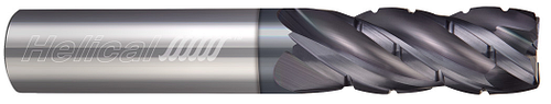 4 FL - Corner Radius - 0.3750" (3/8) Cutter DIA x 0.3750" (3/8) Shank DIA x 0.0100" Radius x 1.2500" (1-1/4) LOC x 3.0000" (3) OAL - APLUS Coated, 89690  HELICAL  SKU HELSO1-89690