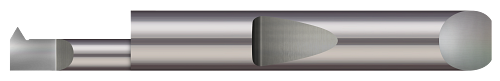 Quick Change - Left Hand - 0.2020" Min Bore DIA x 0.350" Max Bore Depth x 0.0400" Projection x 2.00" (2) OAL x 0.002" Corner Radius #14-56  MICRO 100  SKU MIC100-QITL-180350