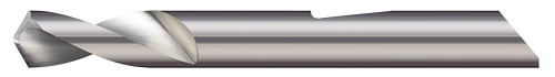0.1250" (1/8) Drill DIA x 0.375" (3/8) Flute Length - 2 FL, QSPD-125-100  MICRO 100  SKU MIC100-QSPD-125-100