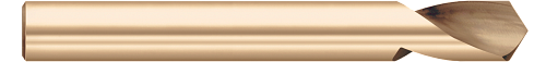 0.2500" (1/4) Drill DIA x 1.0000" (1) Flute Length- 120Â° - 2 FL - Gold Oxide Finish  TITAN USA  SKU TITUS1-TC95458