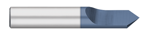 0.1250" (1/8) Shank DIA x 60Â° included - 1 FL - AlTiN Coated  TITAN USA  SKU TITUS1-TC82210