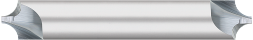 0.0250" Radius x 0.0470" (3/64) Pilot DIA - DE - 2 FL - Uncoated  TITAN USA  SKU TITUS1-TC95374