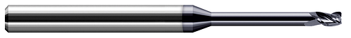 4 FL - 0.0390" (1 mm) Cutter DIA x 0.0050" Radius x 0.0590" LOC x 0.3250" Reach - AlTiN Coated Â– HARVEY TOOL Â– SKU HARTO1-729439-C3