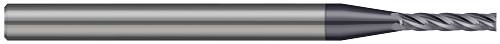 4 FL - 1.500 mm Cutter DIA x 7.500 mm LOC - AlTiN Coated  HARVEY TOOL  SKU HARTO1-731733-C3