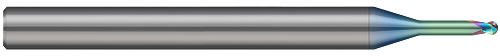 2 FL - 1.000 mm Cutter DIA x 0.800 mm LOC x 6.000 mm Reach - Amorphous Diamond Coated Â– HARVEY TOOL Â– SKU HARTO1-689922-C4