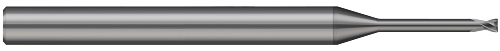 2 FL - 2.000 mm Cutter DIA x 0.200 mm Radius x 2.000 mm LOC x 20.000 mm Reach - CVD Diamond  HARVEY TOOL  SKU HARTO1-684245
