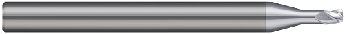 3 FL - 0.0625" (1/16) Cutter DIA x 0.0040" Radius x 0.0625" (1/16) LOC - TiB2 Coated  HARVEY TOOL  SKU HARTO1-699862-C8