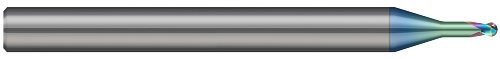 2 FL - 0.500 mm Cutter DIA x 0.400 mm LOC x 2.000 mm Reach - Amorphous Diamond Coated Â– HARVEY TOOL Â– SKU HARTO1-690111-C4