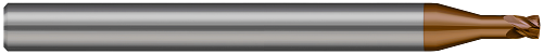 4 FL - 0.5000" (1/2) Cutter DIA x 0.0300" Radius x 0.5000" (1/2) LOC - Ti-Nano Coated  HARVEY TOOL  SKU HARTO1-698332-C10
