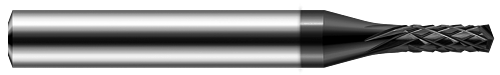 0.2500" (1/4) Cutter DIA x 0.7500" (3/4) LOC x 140Ã‚Â° included - 10 RH Teeth, 12 LH Teeth - CVD Diamond 4Ã‚Âµm Â– HARVEY TOOL Â– SKU HARTO1-698716