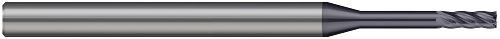 5 FL - 0.0200" (.5 mm) Cutter DIA x 0.0600" LOC x 0.1600" Reach - AlTiN Coated  HARVEY TOOL  SKU HARTO1-702220-C3