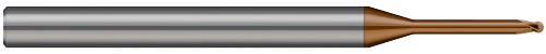 2 FL - 2.000 mm Cutter DIA x 1.500 mm LOC x 20.000 mm Reach - Ti Hard Nano Coated Â– HARVEY TOOL Â– SKU HARTO1-687045-C12