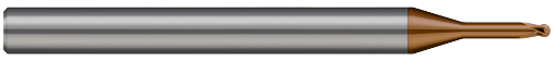 2 FL - 3.000 mm Cutter DIA x 2.500 mm LOC x 20.000 mm Reach - Ti Hard Nano Coated Â– HARVEY TOOL Â– SKU HARTO1-687357-C12
