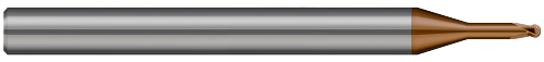 2 FL - 1.500 mm Cutter DIA x 1.200 mm LOC x 8.000 mm Reach - Ti Hard Nano Coated Â– HARVEY TOOL Â– SKU HARTO1-687433-C12