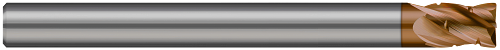 4 FL - 0.1250" (1/8) Cutter DIA x 0.0100" Radius x 0.1870" (3/16) LOC - Ti-Nano Coated Â– HARVEY TOOL Â– SKU HARTO1-701708-C10