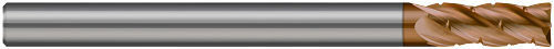 4 FL - 0.2500" (1/4) Cutter DIA x 0.0200" Radius x 0.7500" (3/4) LOC - Ti-Nano Coated  HARVEY TOOL  SKU HARTO1-700916-C10