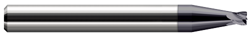 4 FL - 0.0780" (5/64) Cutter DIA x 0.0100" Radius x 0.0620" (1/16) LOC - AlTiN Coated  HARVEY TOOL  SKU HARTO1-720378-C3