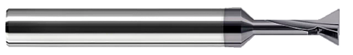 0.5000" (1/2) Cutter DIA x 0.0050" Radius x 0.2500" (1/4) Neck Length x 90Â° included - 3 FL - AlTiN Coated  HARVEY TOOL  SKU HARTO1-885732-C3