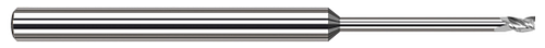 3 FL - 0.2187" (7/32) Cutter DIA x 0.3300" LOC x 2.6250" (2-5/8) Reach, 35514