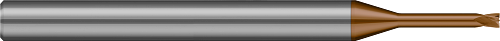 4 FL - 0.1875" (3/16) Cutter DIA x 0.1500" LOC x 1.5000" (1-1/2) Reach - Ti Hard Nano Coated, 675512-C12