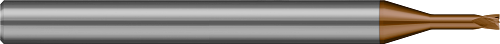 4 FL - 0.0312" (1/32) Cutter DIA x 0.0250" LOC x 0.1560" (5/32) Reach - Ti Hard Nano Coated, 675631-C12