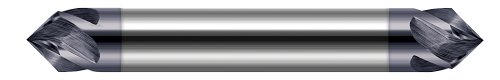 0.2500" (1/4) Shank DIA x 60Â° per side  DE- 4 Helical FL - AlTiN Coated, 676816-C3