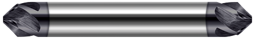 0.1250" (1/8) Shank DIA x 45° per side  DE- 5 Helical FL - AlTiN Coated, 676908-C3