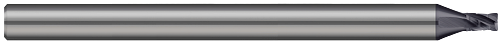 4 FL - 0.0930" (3/32) Cutter DIA x 0.0100" Radius x 0.1400" (9/64) LOC  - AlTiN Coated, 677193-C3