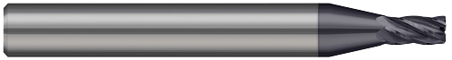 5 FL - 0.0300" Cutter DIA x 0.0050" Radius x 0.0450" LOC  - AlTiN Coated, 720030-C3