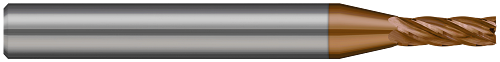 5 FL - 0.0550" (1.4 mm) Cutter DIA x 0.1650" LOC  - Ti-Nano Coated, 742055-C10