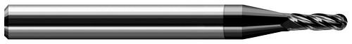 2 FL - 0.0260" Cutter DIA x 0.0780" (5/64) LOC  - Amorphous Diamond Coated, 74026-C4