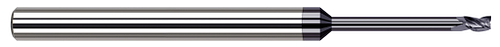 4 FL - 0.0250" Cutter DIA x 0.0370" LOC x 0.2500" (1/4) Reach - AlTiN Coated, 789125-C3