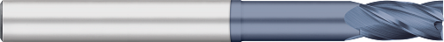 4 FL - 0.5000" (1/2) Cutter DIA x 1.5000" (1-1/2) LOC x 2.5000" (2-1/2) Reach - AlTiN Coated, TC69216