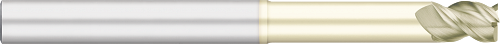 3 FL - 0.5000" (1/2) Cutter DIA x 0.6250" (5/8) LOC x 2.2500" (2-1/4) Reach - ZrN Coated, TC64372