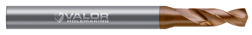 11.100 mm (0.4370") Drill DIA x 33.30 mm (1.311") Max Drill Depth - 2 FL - Val-Max X Coated, V144905-X
