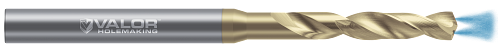 9.921 mm (0.3905") Drill DIA x 49.60 mm (1.952") Max Drill Depth - 2 FL - Val-Max V Coated, V206750-V