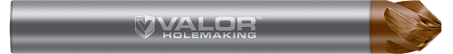 0.5000" (1/2) Shank DIA x 45° per side - 5 Helical FL - Val-Max X Coated, V427825-X