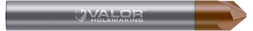 0.3750" (3/8) Shank DIA x 30° per side - 3 Straight FL - Val-Max X Coated, V027306-X