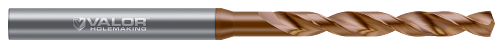 4.216 mm (0.1659") Drill DIA x 33.75 mm (1.328") Max Drill Depth - 2 FL - Val-Max X Coated, V880136-X
