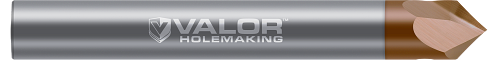 0.1250" (1/8) Shank DIA x 30° per side - 2 Helical FL - Val-Max X Coated, V303773-X