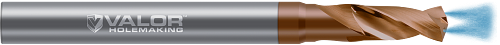 3.100 mm (0.1220") Drill DIA x 9.30 mm (0.366") Max Drill Depth - 2 FL - Val-Max X Coated, V581276-X