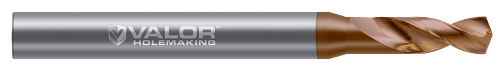 9.000 mm (0.3543") Drill DIA x 27.00 mm (1.062") Max Drill Depth - 2 FL - Val-Max X Coated, V573760-X