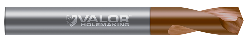 16.000 mm (0.6299") Drill DIA x 40.00 mm (1.574") Flute Length- 135° - 2 FL - Val-Max X Coated, V827330-X