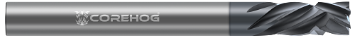 6 FL - 0.5000" (1/2) Cutter DIA x 1.1250" (1-1/8) LOC  - DLC Coated, C95590